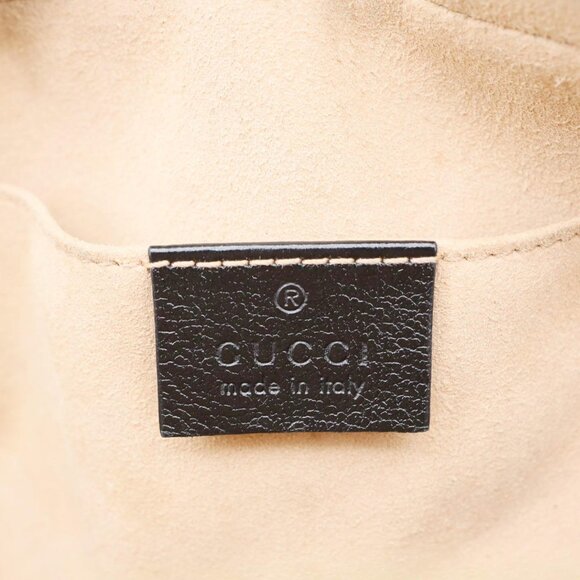 Gucci  Marmont Small Monogram Canvas Camera Crossbody Bag Beige 447632 - Picture 13 of 14